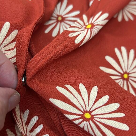 Madewell AK023 sash-Tie Wrap Top in in Daisy Daydream size XS NWT - Picture 7 of 8